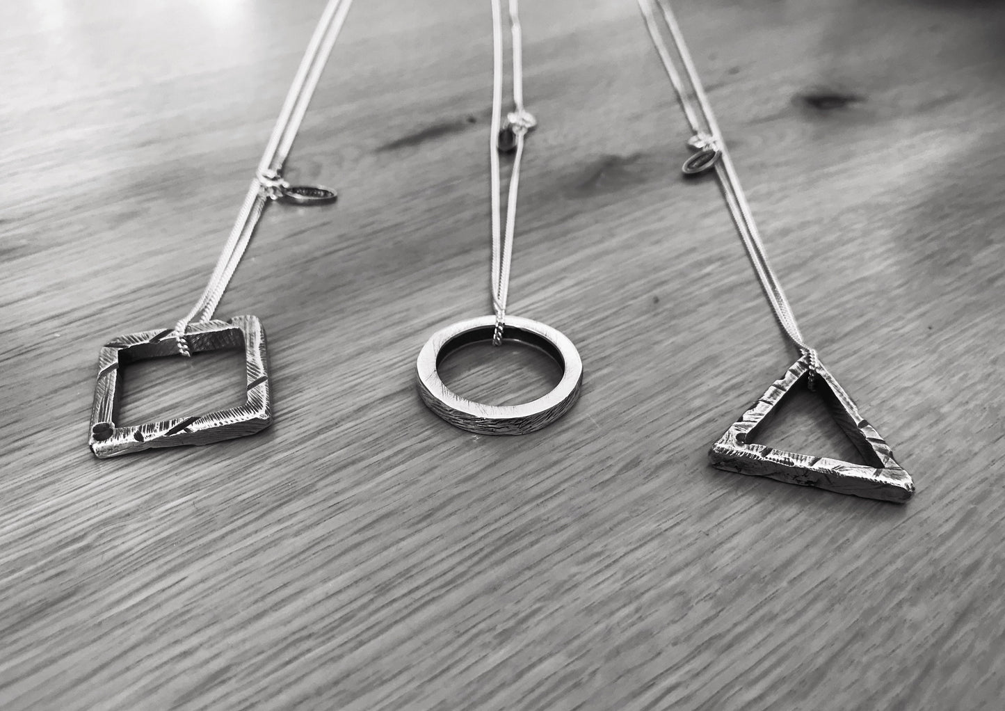 The Oxidized Square Necklace