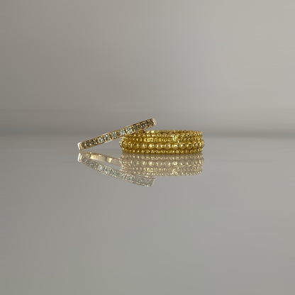 14K Solid Gold Green Sapphire Half Eternity Ring – Natural Sapphire Fine Jewelry for Women