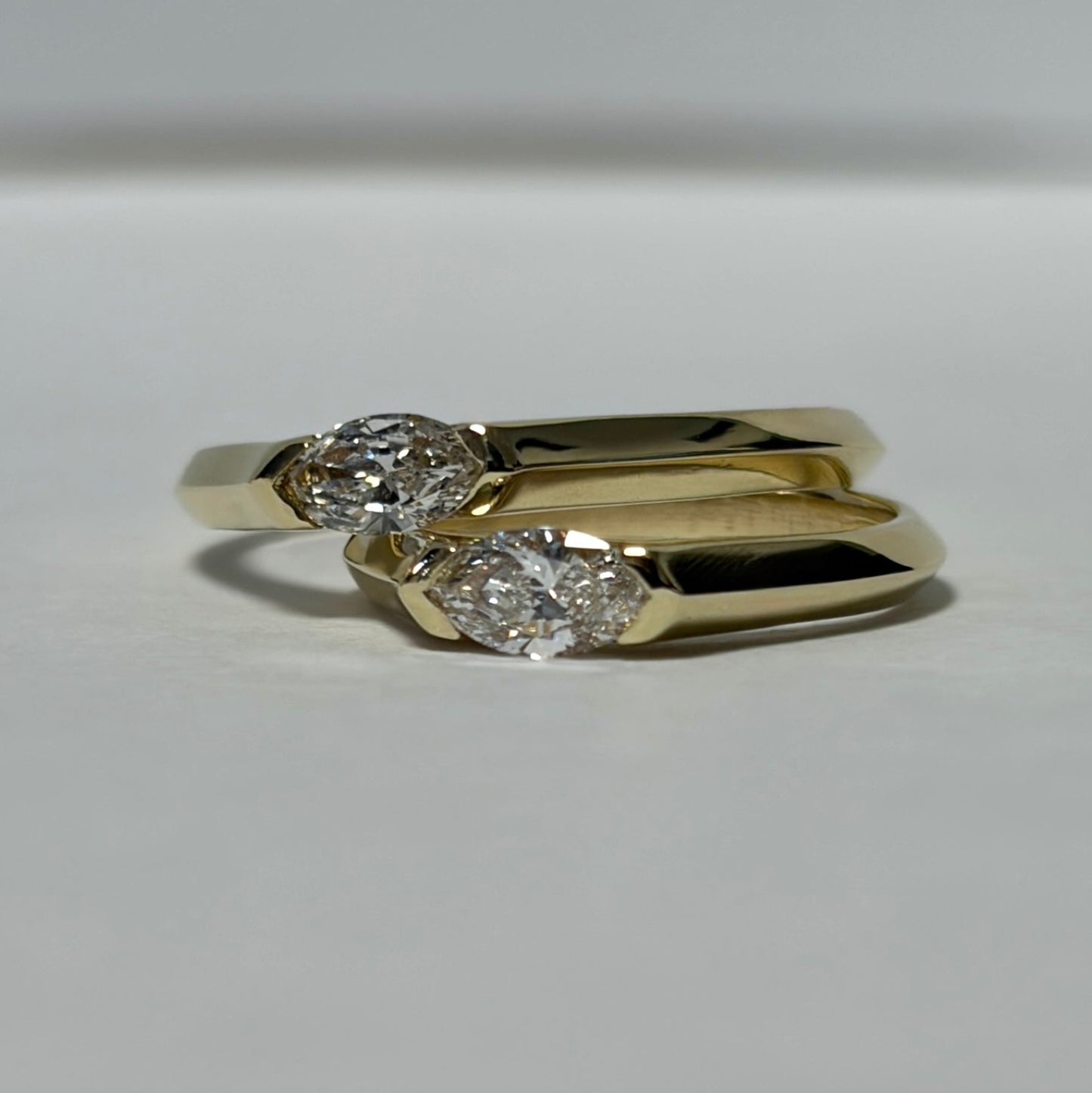 Handcrafted 14K gold ring featuring a 6x3 mm marquise-cut lab-grown diamond. A minimalist, elegant, and timeless design perfect for everyday wear.