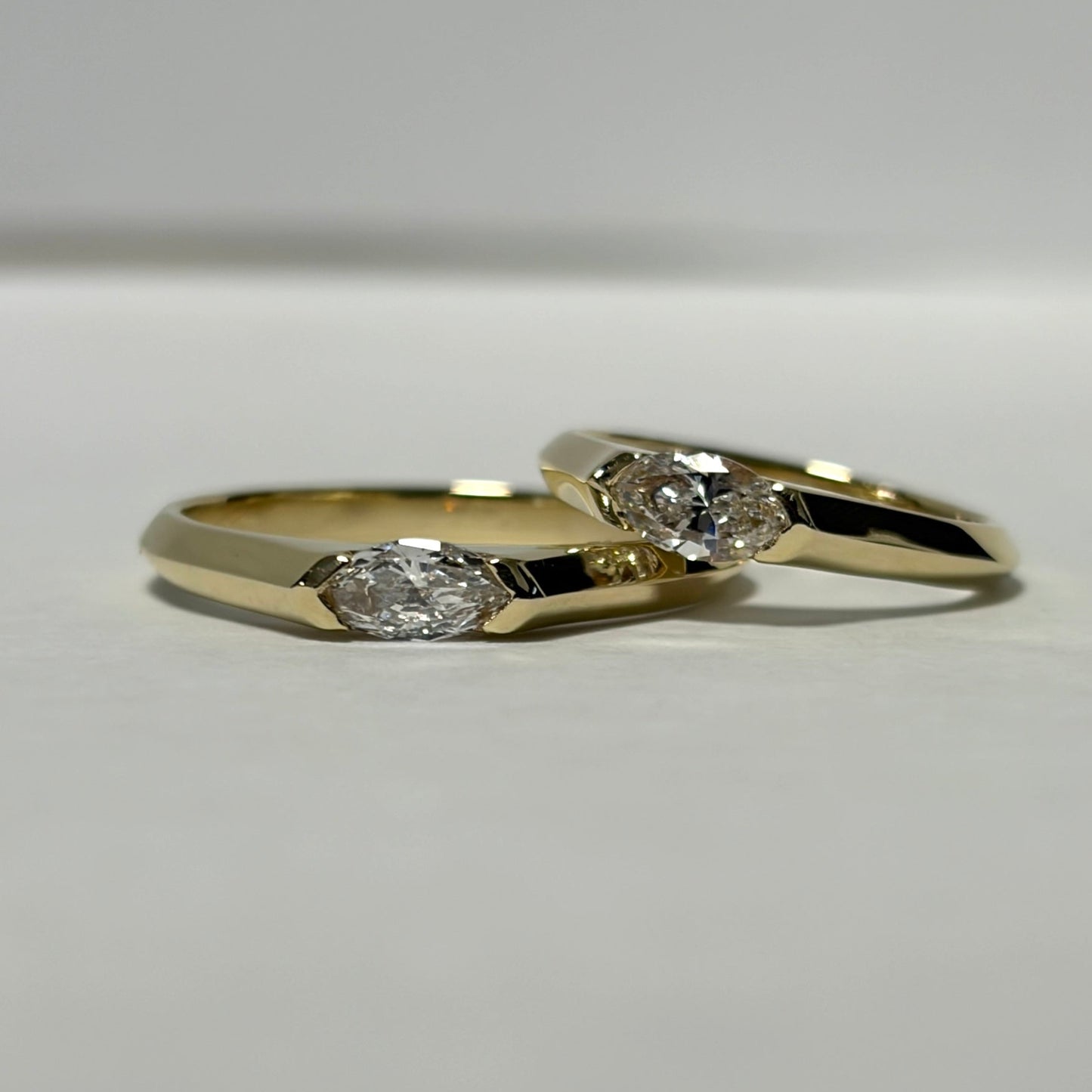 Handcrafted 14K gold ring featuring a 6x3 mm marquise-cut lab-grown diamond. A minimalist, elegant, and timeless design perfect for everyday wear.