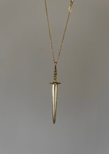 14k Gold Viking Sword Necklace