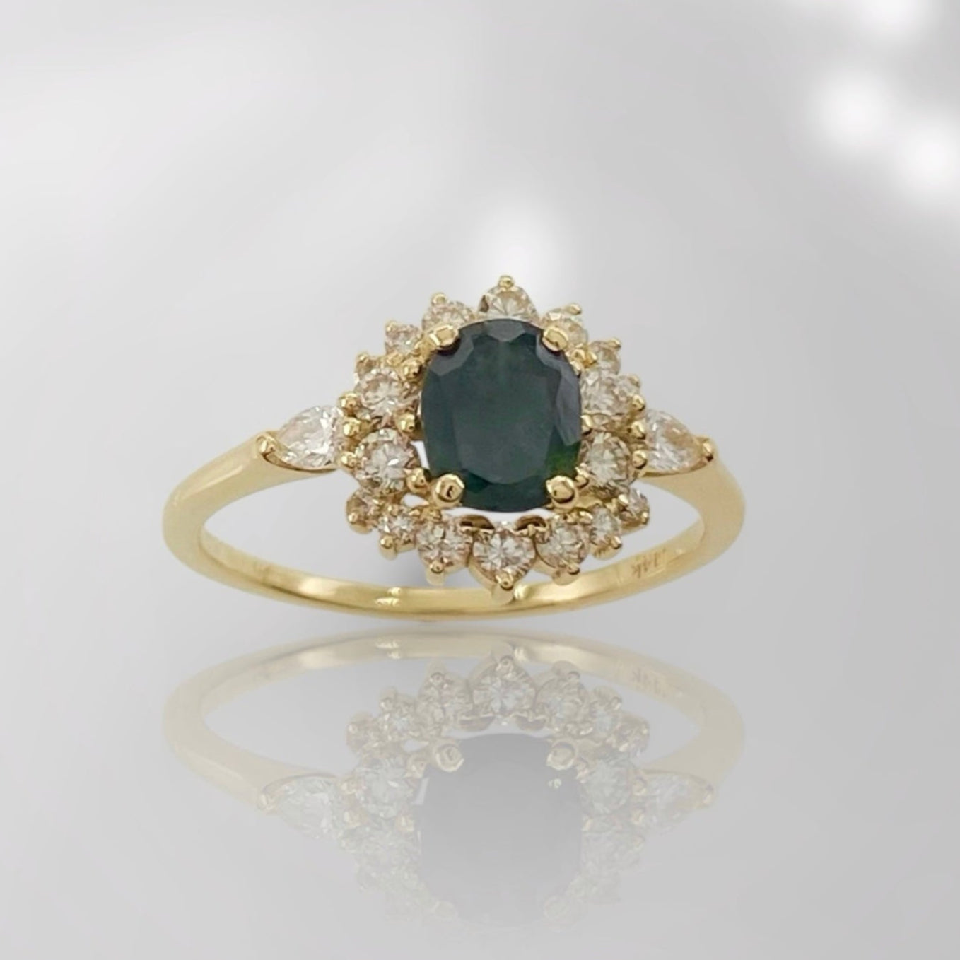 Oval Sapphire Engagement Ring – Vintage Inspired Fine Jewelry