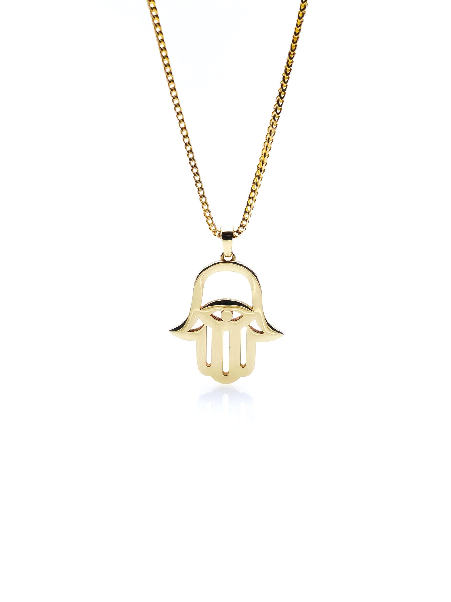 14k Gold Hamsa Necklace