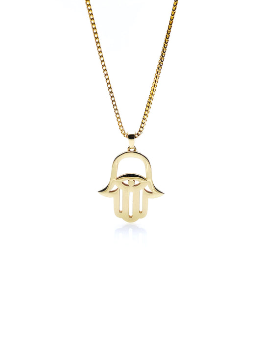 14k Gold Hamsa Necklace