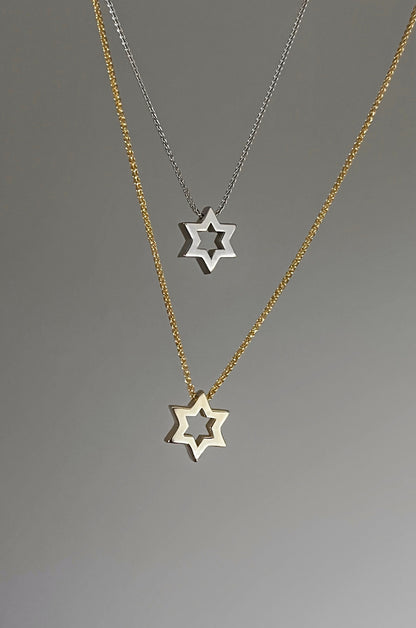 Star of David 14k Gold Necklace