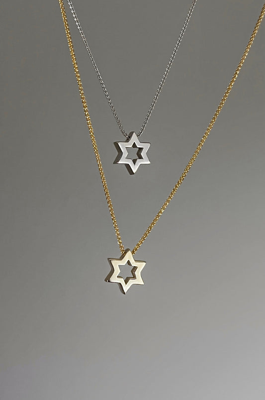 Star of David 14k Gold Necklace