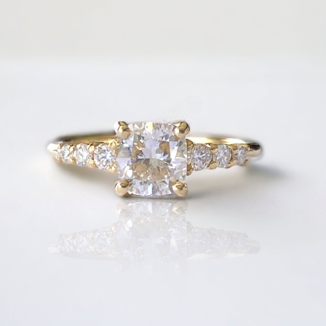 1.2ct Cushion Diamond Engagement Ring