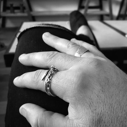Rustic Pinky Ring