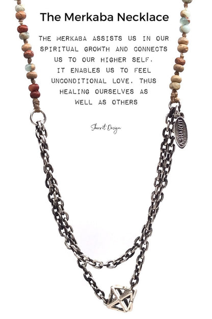 Merkaba Beaded Necklace