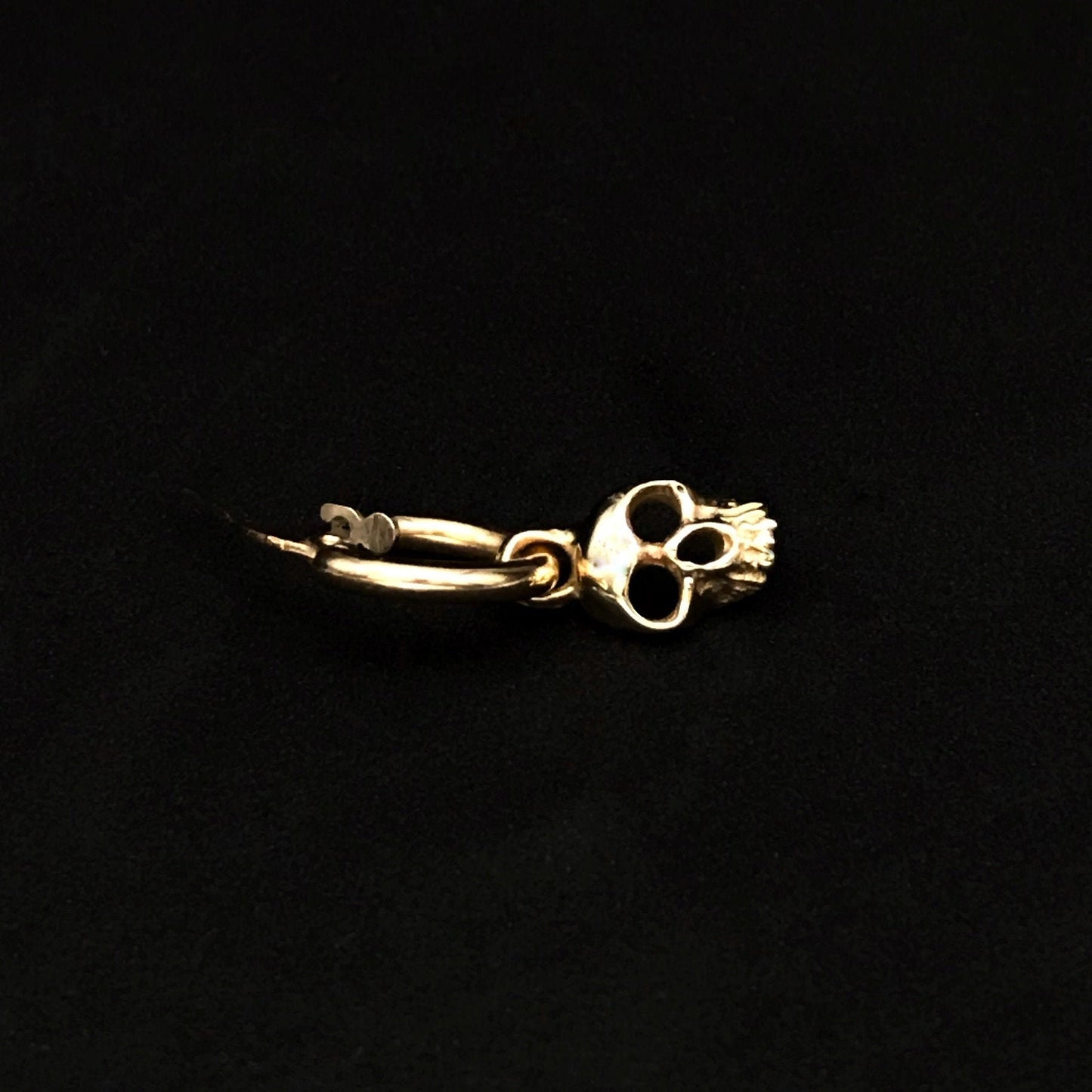 Skull Hoop Earring