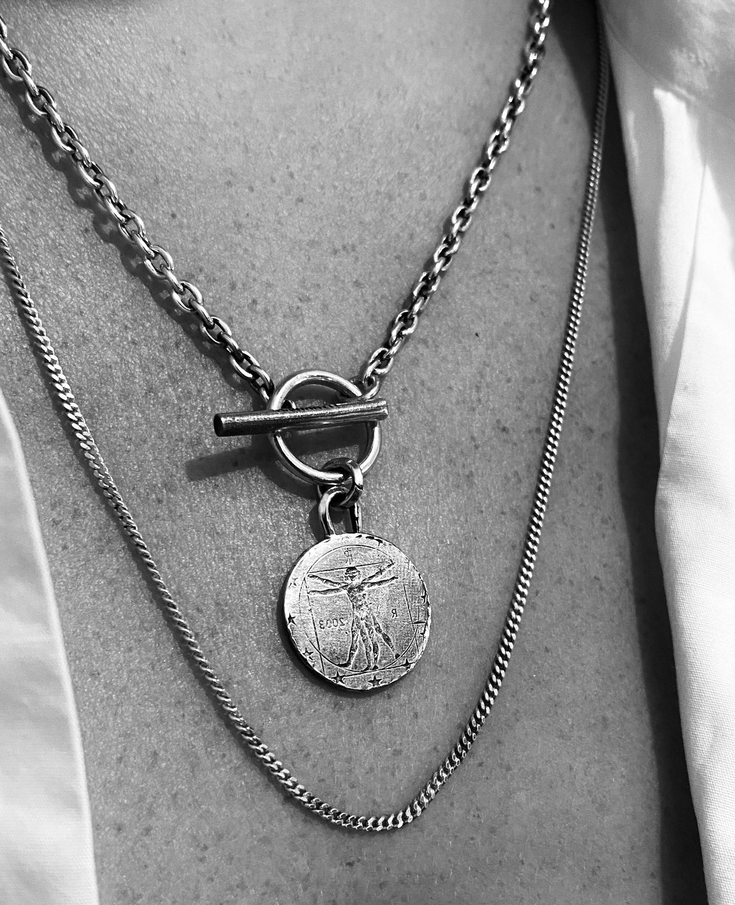 Leonardo da Vinci Coin Necklace