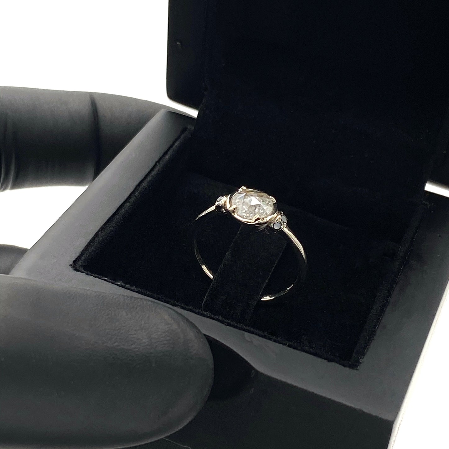 The Salt & Pepper Engagement Ring