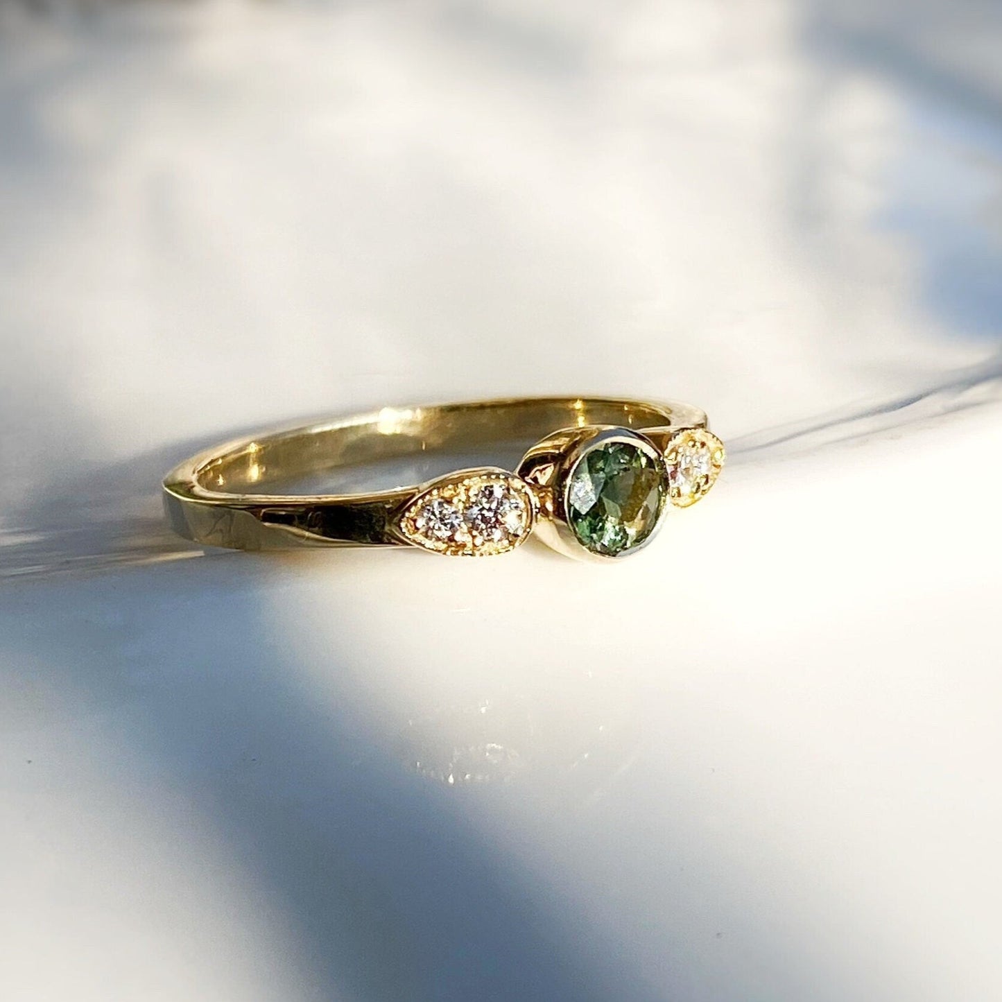 Diamond & Tourmaline Ring