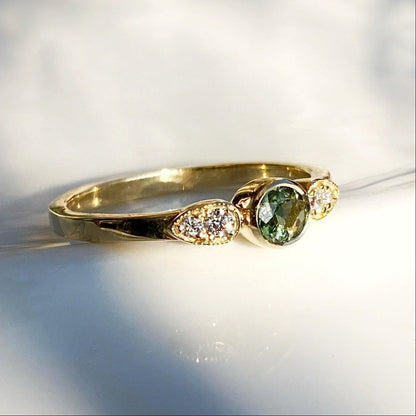 Diamond & Tourmaline Ring