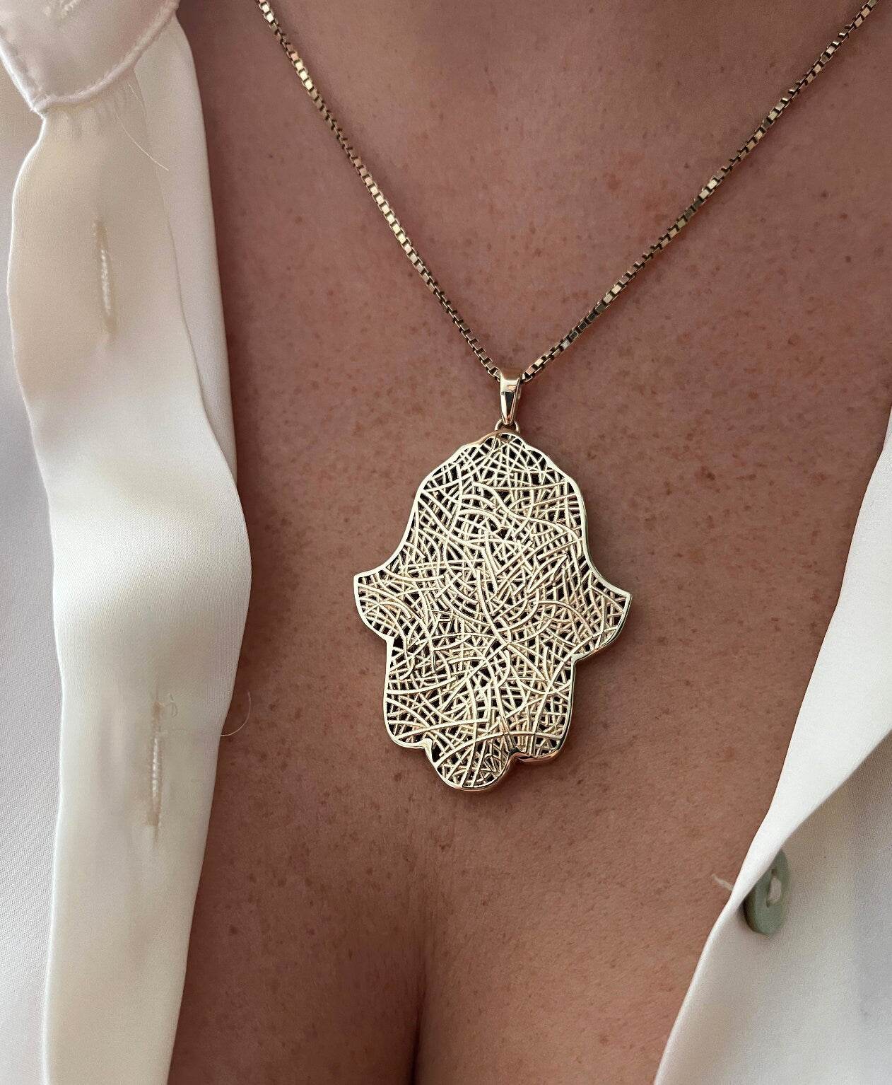 Ethnic Hamsa Necklace