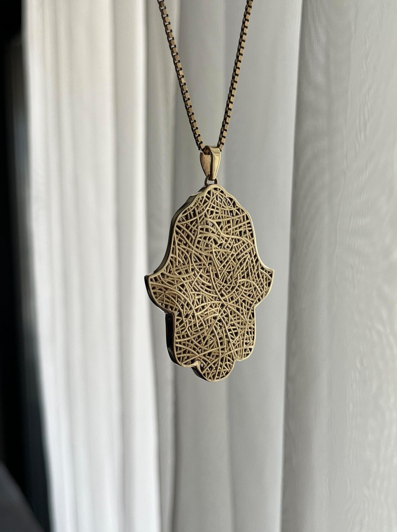 Ethnic Hamsa Necklace