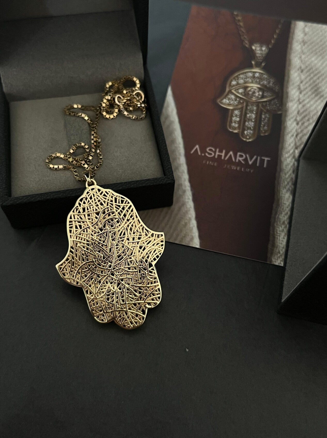 Ethnic Hamsa Necklace